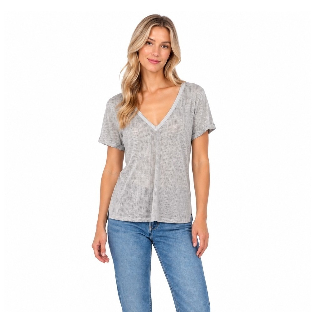 lululemon Athletica Women's V-Neck Short Sleeve Lightweight Pullover Top Size M